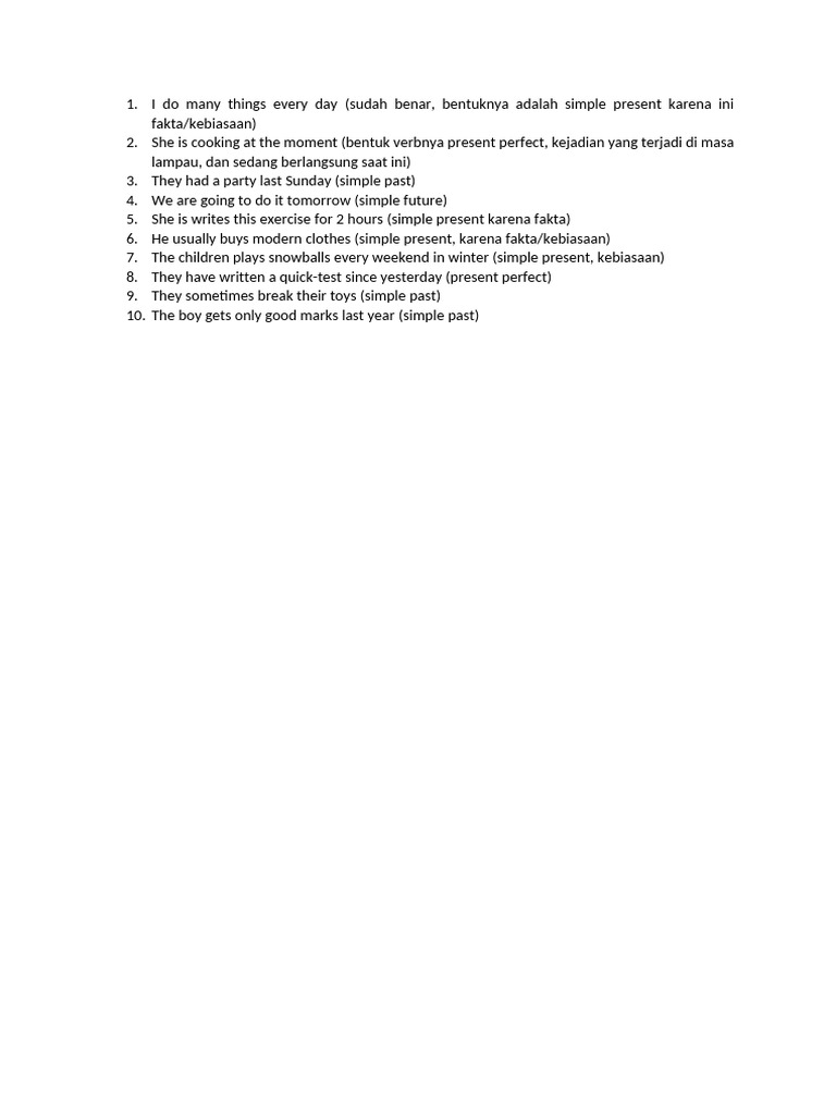 I Do Many Things Every Day | PDF