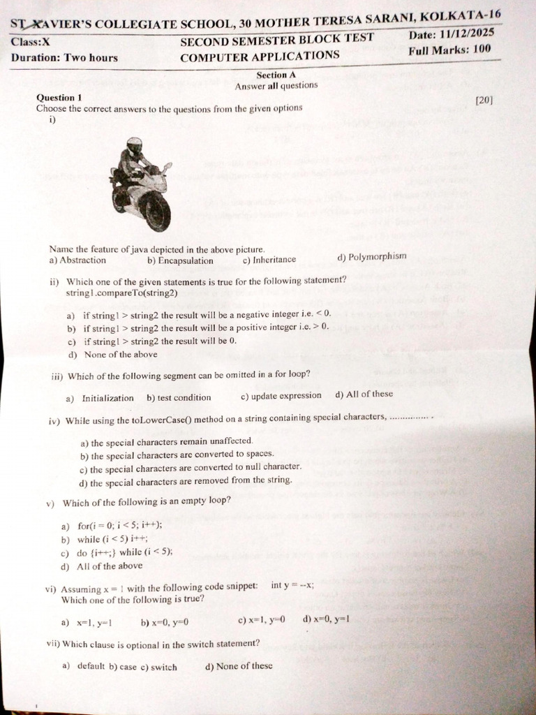 SXCS Computer Application Rehersal Exam 2025 | PDF | String (Computer ...