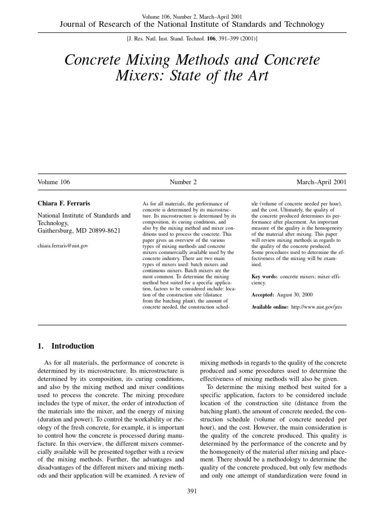 Concrete Mixers | PDF | Concrete | Mixture