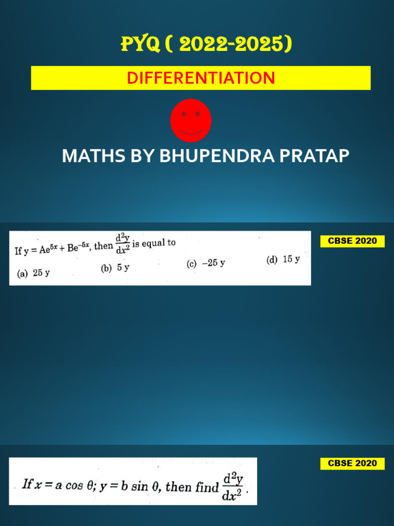 differentiation pyq 2020-2025 | PDF