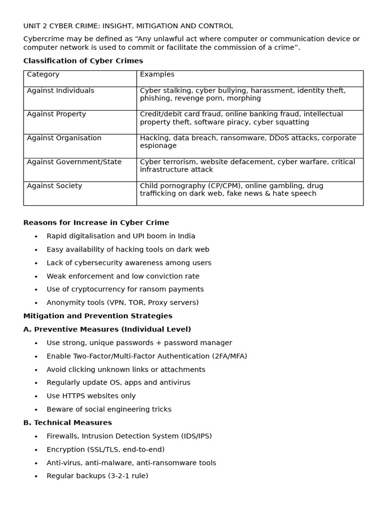 UNIT 2-3 | PDF | Security | Computer Security