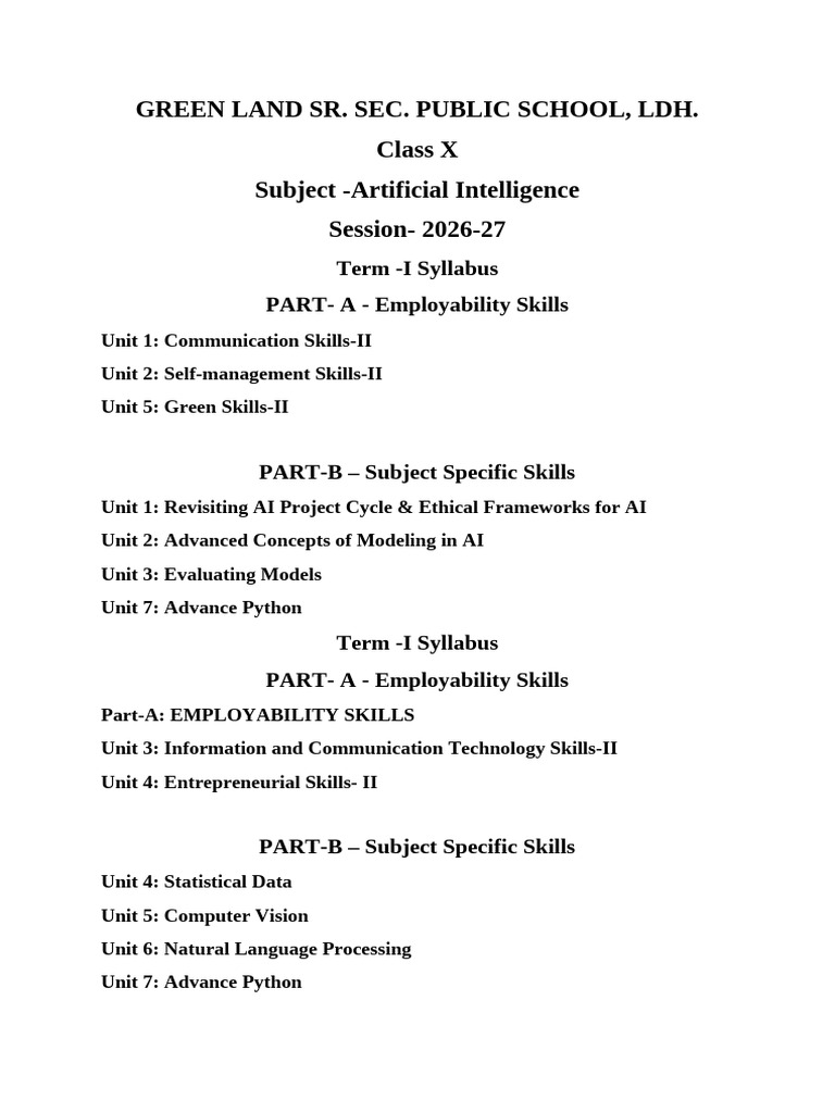 Class X Ai | PDF