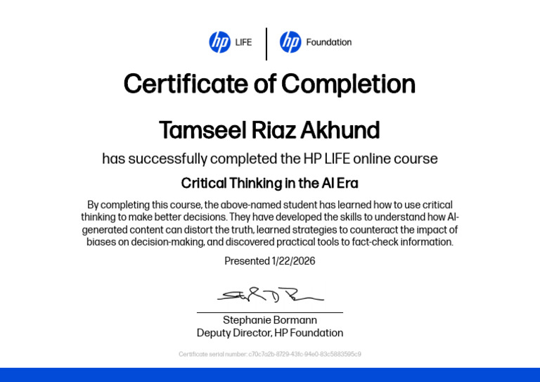 Critical Thinking in The AI Era | PDF