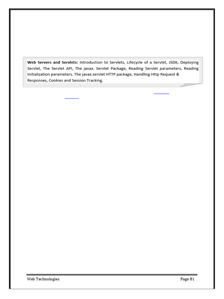 Web Technologies Unit 3 | PDF | Http Cookie | Web Server