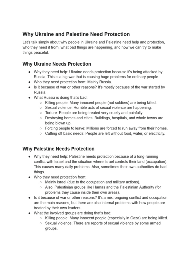 Ukraine and Palestine(Human Right) Mun | PDF | International Relations ...