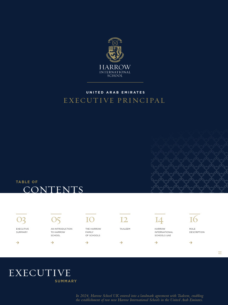 Executive Principal | PDF | Leadership | Risk Management
