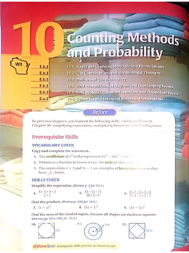 Chapter 10.. Counting Methods & Probability | PDF