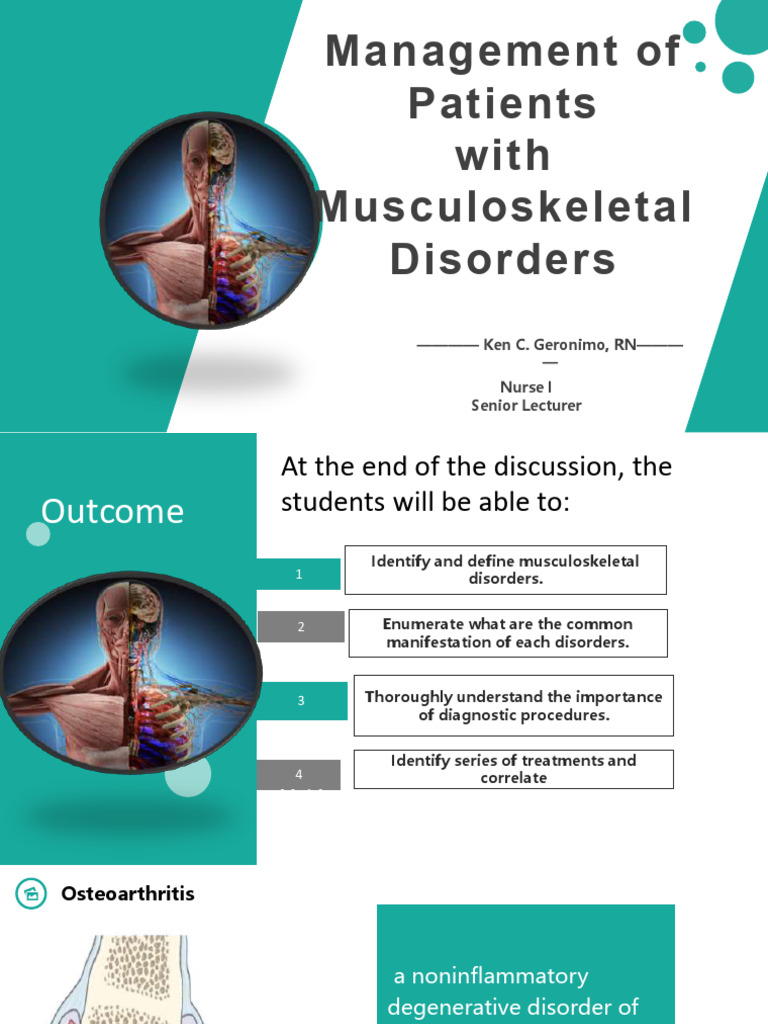 10 SIR KEN 2 Management of Musculoskeletal Disorders Lecture2 | PDF ...