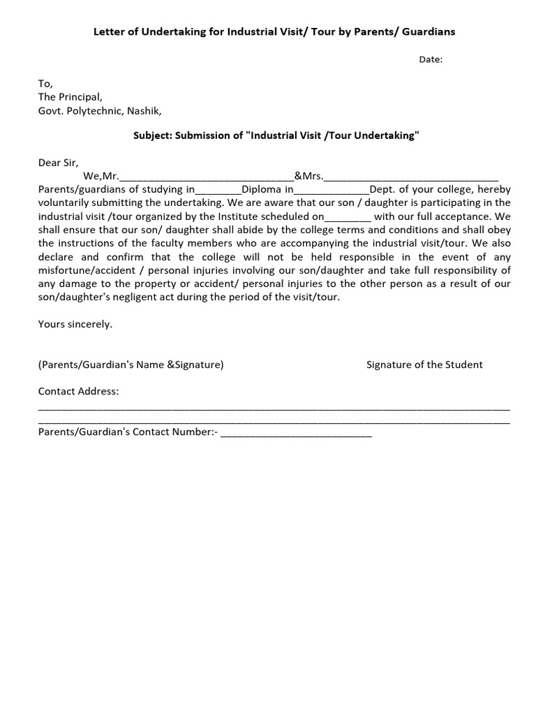 Undertaking | PDF
