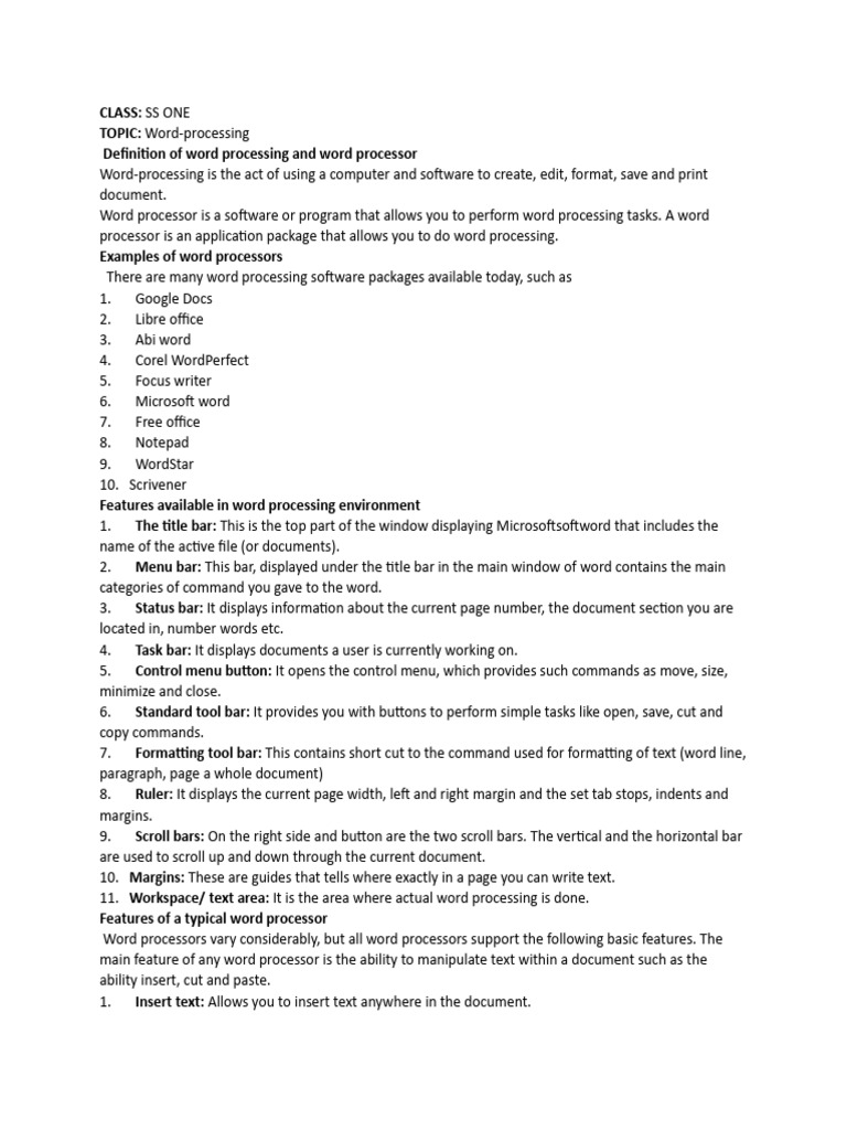 12109_WORDPROCESSING N25 | PDF | Word Processor | Window (Computing)