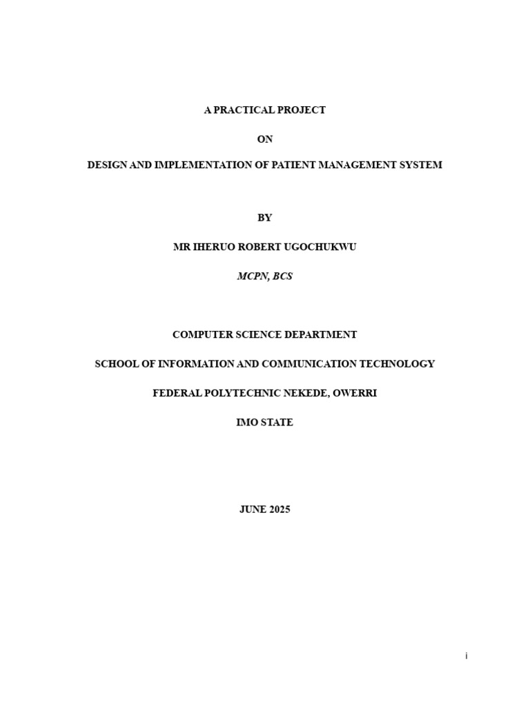 A Practical Project | PDF