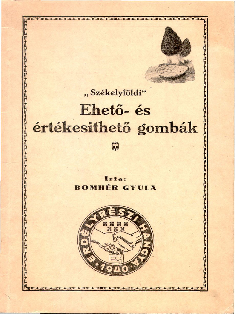 Eheto Gombak Magyarorszagon Konyv | PDF