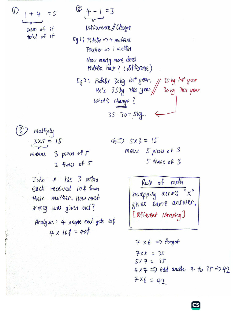 Math Basic Operations 1 | PDF