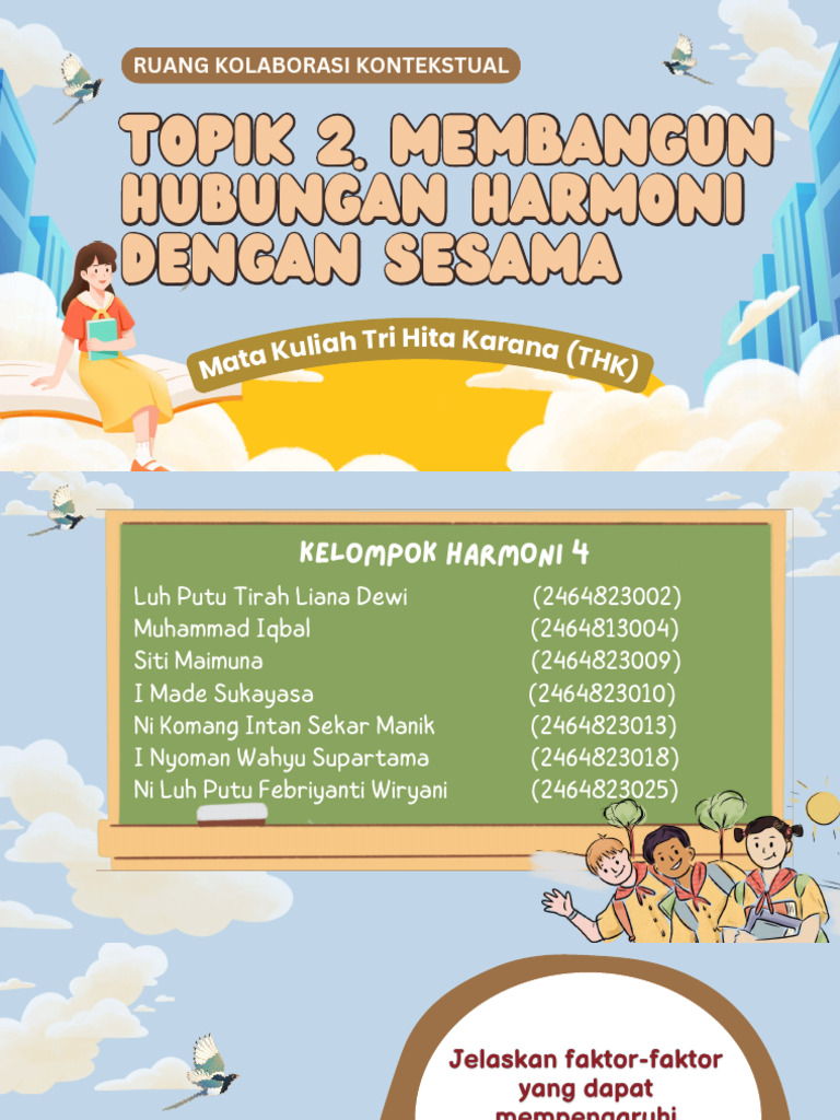 Harmoni 4 - Topik 2. Membangun Hubungan Harmoni Dengan Sesama | PDF