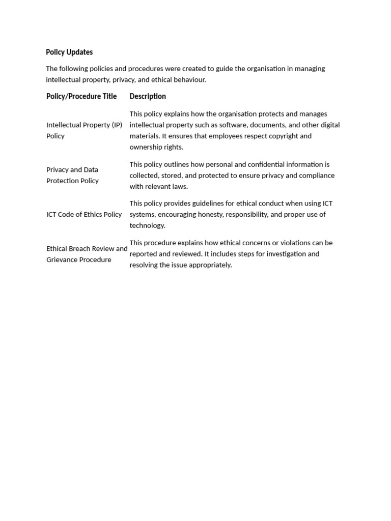 Policy Updates | PDF
