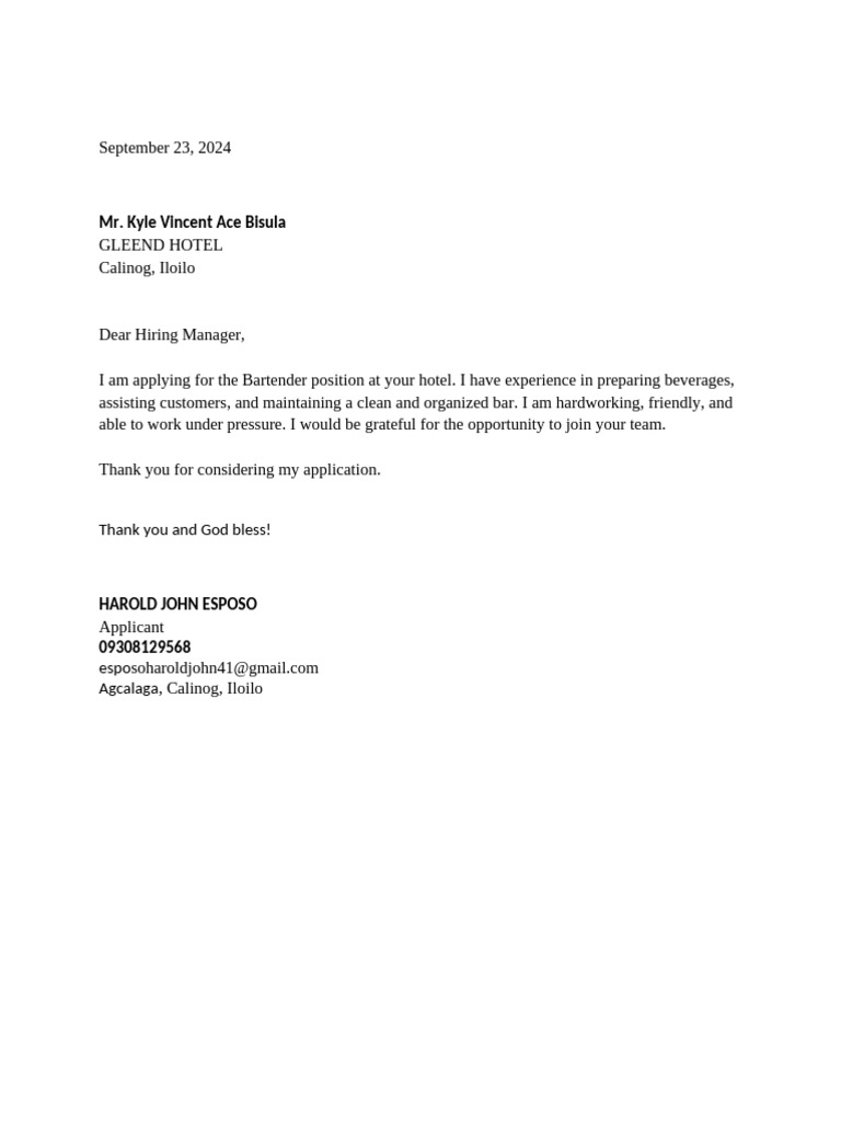 Application Letter Alexa Nicole m. Espinosa Bsoa 1 2 | PDF