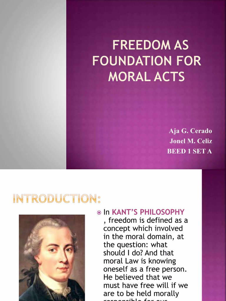 Freedom As Foundation of Ethics | PDF