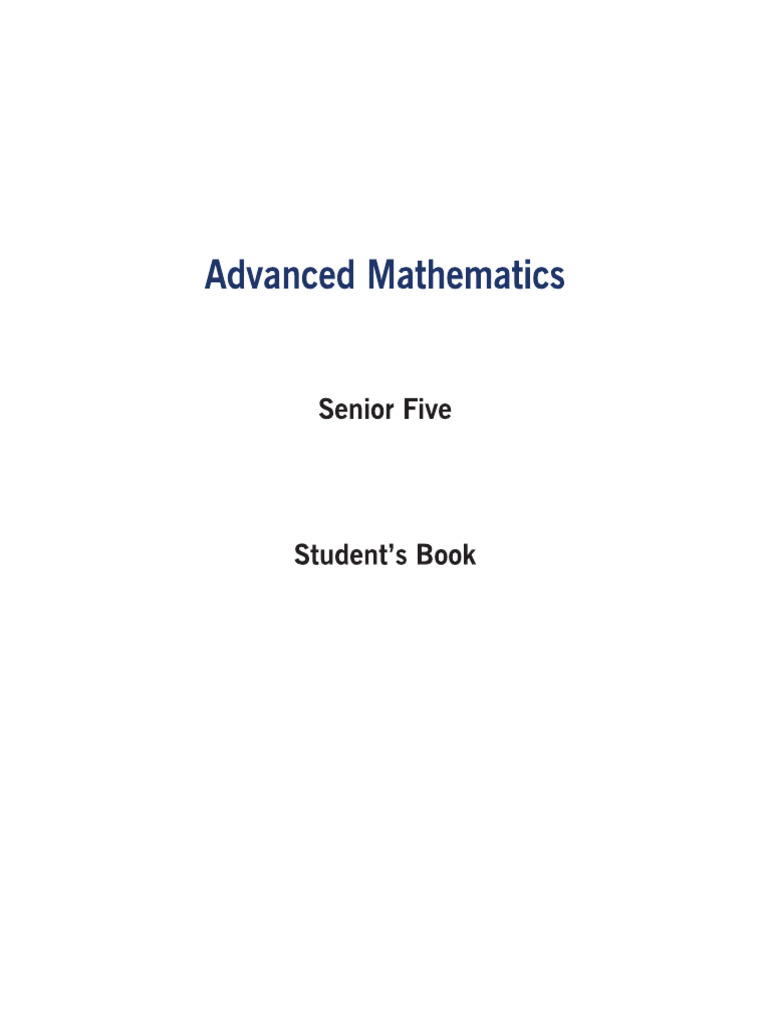 Mathematics s5 Book | PDF