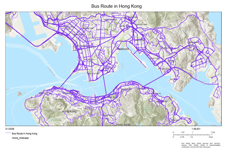 Bus Network Gis Map | PDF