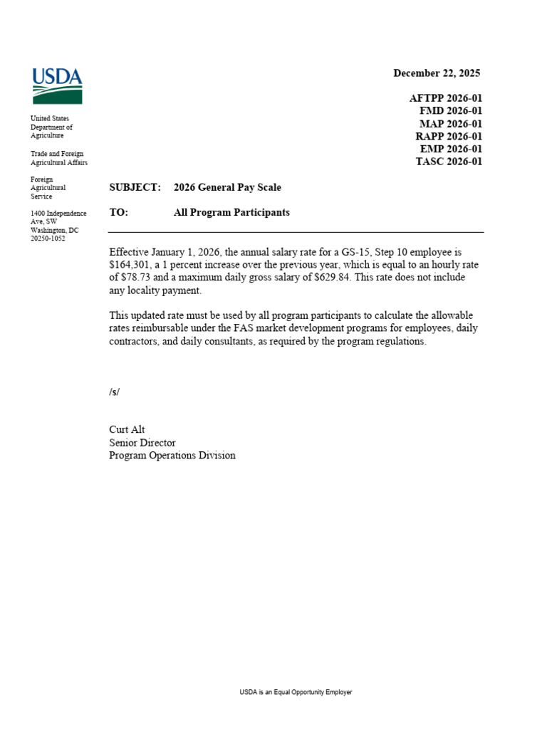 2026 General Pay Scale | PDF