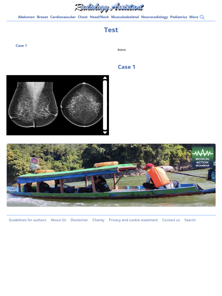 The Radiology Assistant - Test | PDF