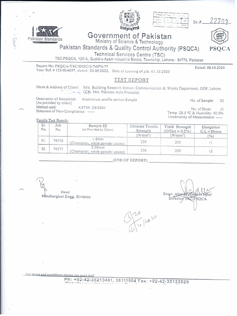 Test Report | PDF
