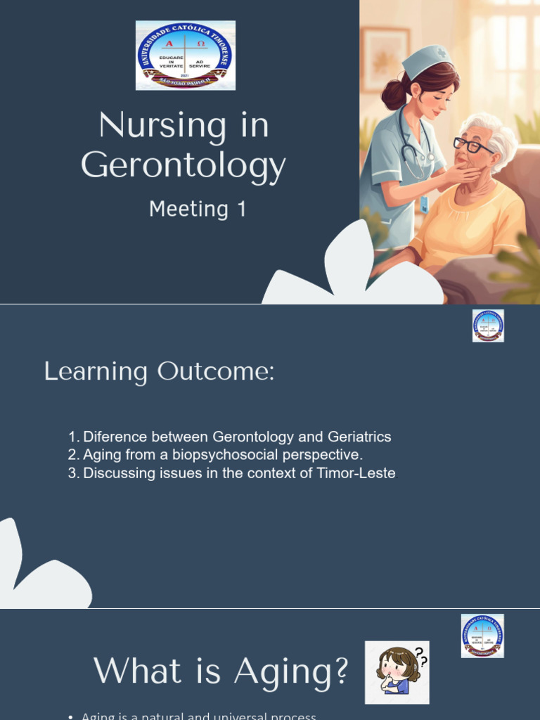 Meeting 1 - Concepts and Theories of Geriatric Nursing | PDF | Ageing ...