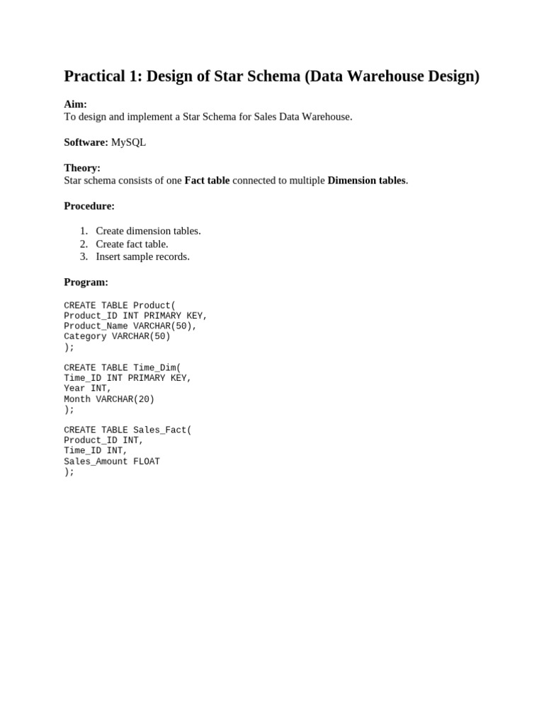 Practical 1 for Data Mining | PDF