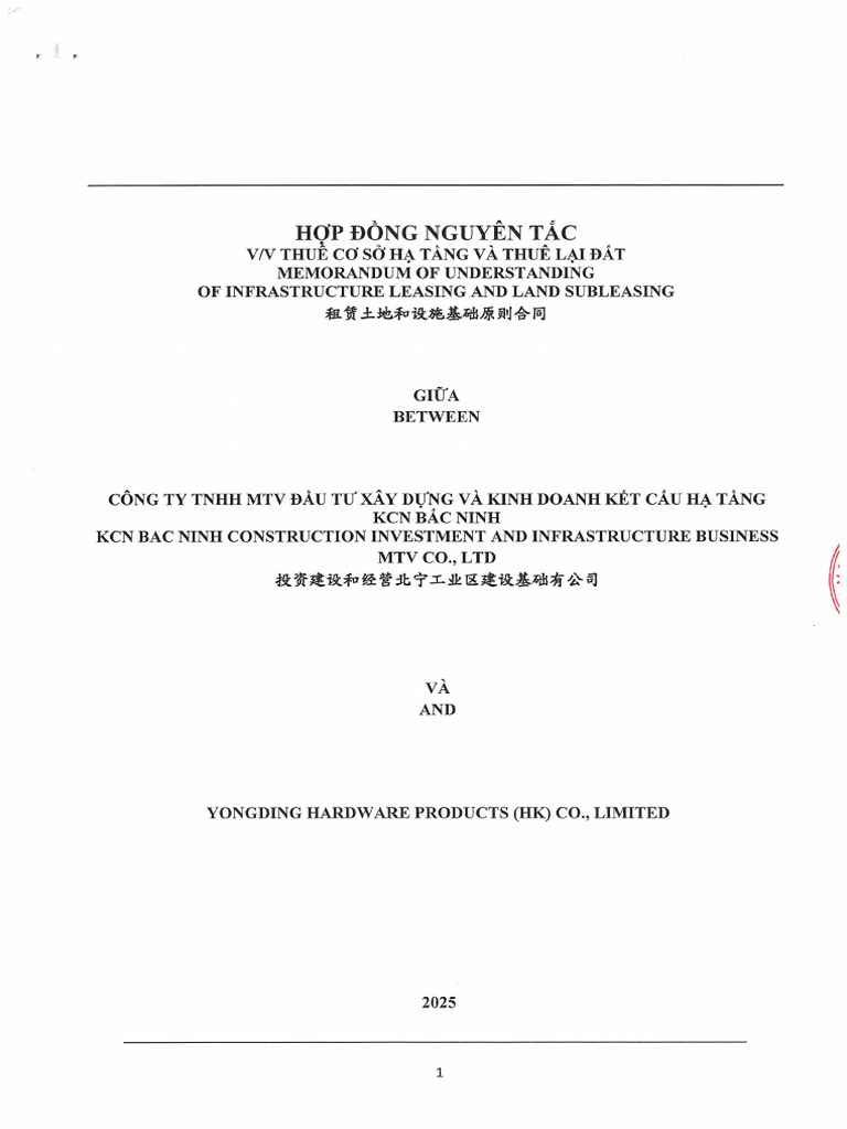 HDNT Bac Ninh - Yongding Hardware | PDF