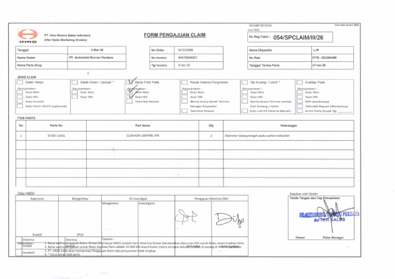 Form Claim Abp - 05032026 | PDF