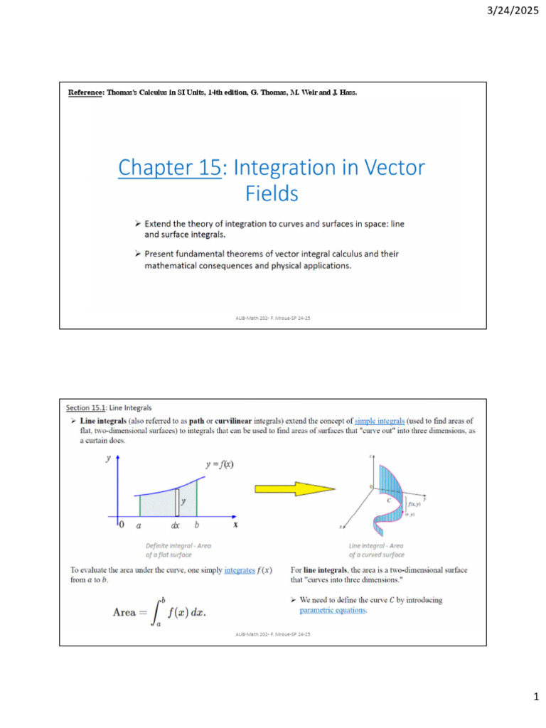 Section 15.1 | PDF | Integral | Mathematical Concepts