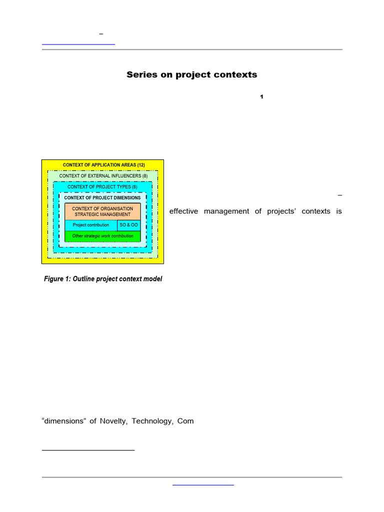 Context of Project Dimensions | PDF