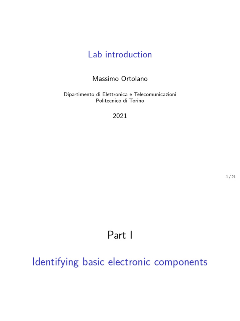 Labintro Slides | PDF | Power Supply | Electrical Engineering