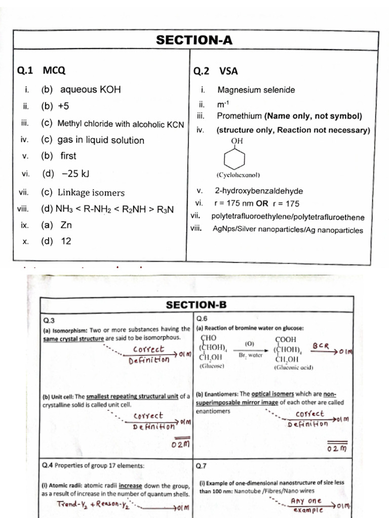 HSC Board Model Answer - A R Mahajan-2 | PDF