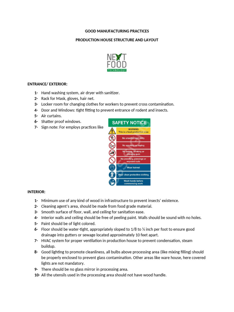 Good Manufacturing Practices | PDF