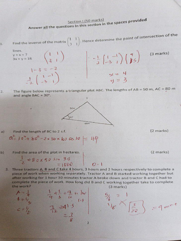 Mathematics Exam Questions With Solutions2026-01-21 121836.482 | PDF