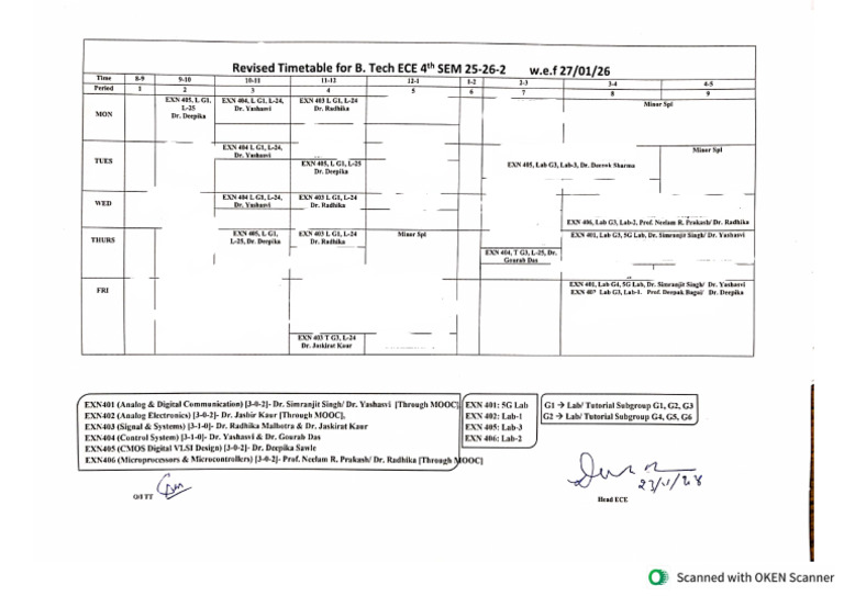 New Timetable | PDF