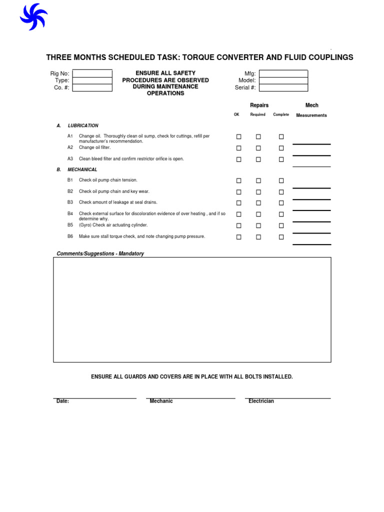 Torque Converter and Fluid Couplings - 1200 Hours (2) | PDF