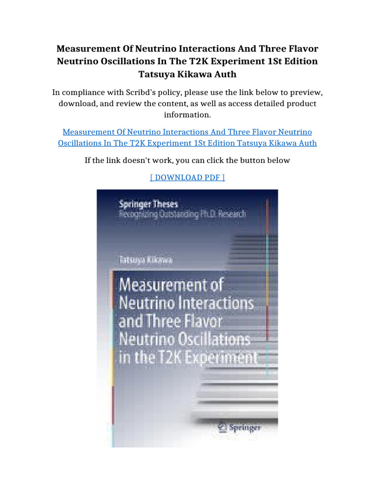 Measurement Of Neutrino Interactions And Three Flavor Neutrino ...