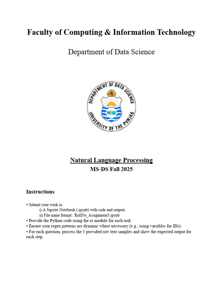 NLP Lab Assignment 1 | PDF | Regular Expression | Computing