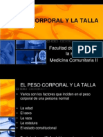 El Peso Corporal y La Talla