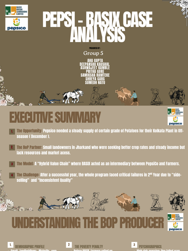 Pepsi- Basix Case Analysis_group 5 | PDF | Insurance | Pricing