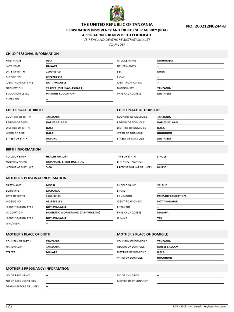 Application Form 20260212B - 251 | PDF