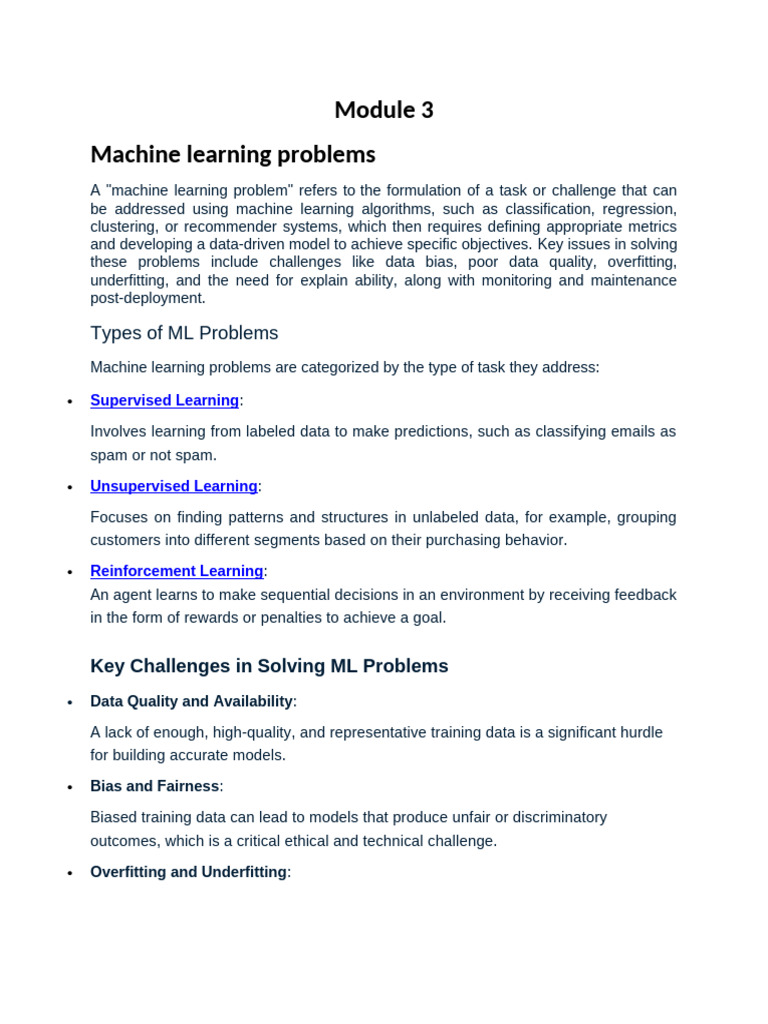Module 3 - Fundamentals of Machine Learning | PDF | Machine Learning ...