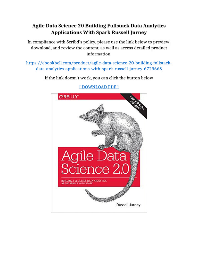 Agile Data Science 20 Building Fullstack Data Analytics Applications ...