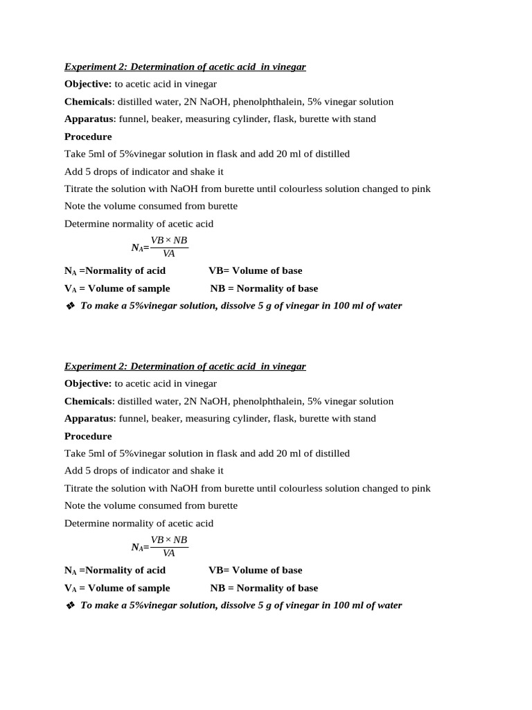 Experiment 2 | PDF