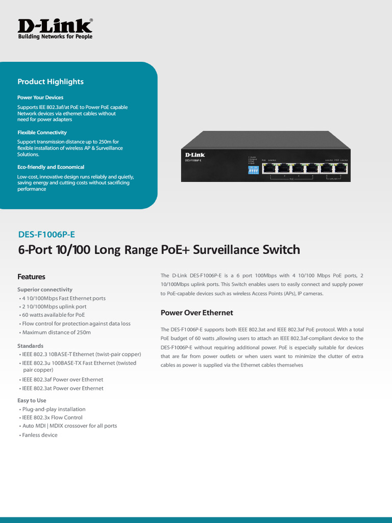 Dlink | PDF | Ethernet | Computer Network