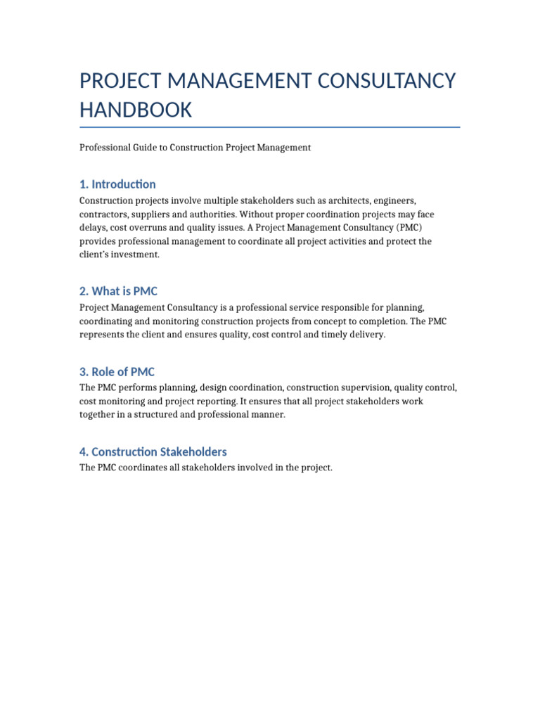 PMC Handbook With Diagrams | PDF