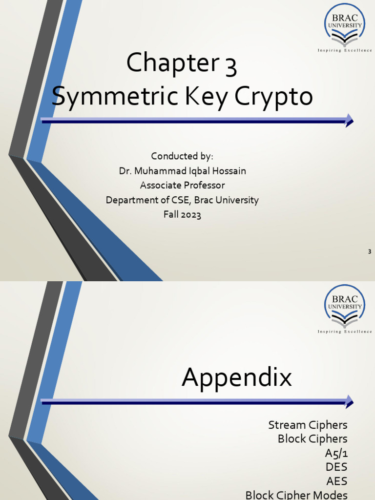 Lec 2 Crypto ch3 Symmetric Key Crypto | PDF | Cryptography | Encryption