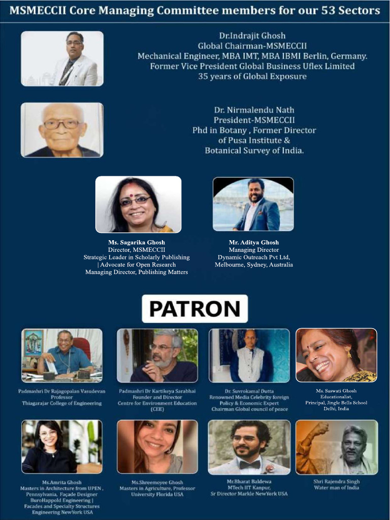 MSMECCII Core Managing Committee Members | PDF